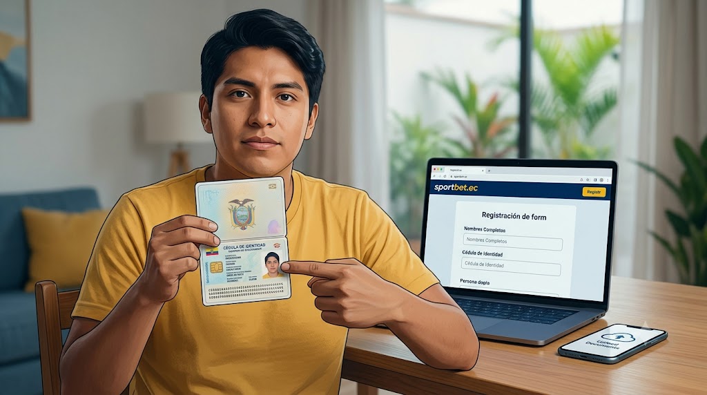 Documentos de cédula y domicilio listos para la verificación KYC en Sportbet